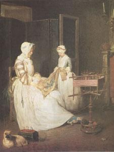 Jean Baptiste Simeon Chardin La Mere Laborieuse (The Diligent Mother) (mk05) China oil painting art